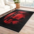 thumbnail image 1 of Japanese Torii Rug & Home Decor - Japan Style Rugs for Entryway, Front Door Mat Indoor Entrance, Washable Rugs, 3x4 Rug, Non Slip Soft Small Area Rug, Black and Red Carpet & Room Decorations X-&538, 1 of 7