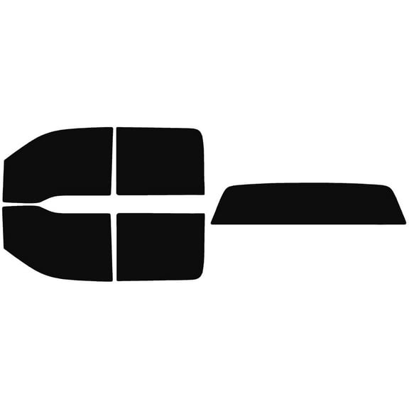 The Tint Effect Precut Window Tint Kit Compatible with Ford F-150 Crew Cab Truck (2009-2014) (Full: with solid rear: 5%) Automotive Film