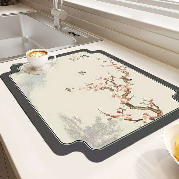Alfombras de baño, alfombras para sala de estar, alfombra de área, tapete de baño, tapete antideslizante de diatomita delicado, manteles individuales de cuero sintético, tapetes para café, tapetes par