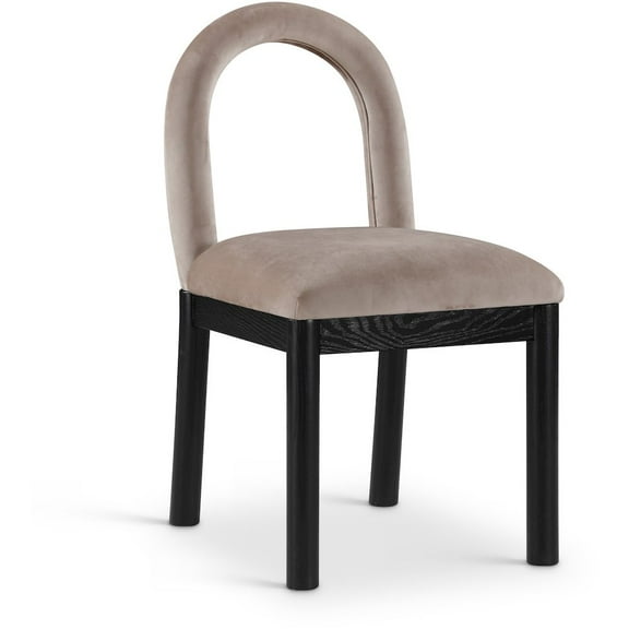 Meridian Furniture Conrad Taupe Velvet Dining Chair