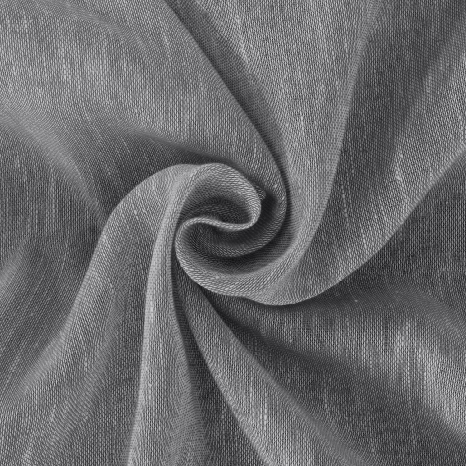 PrimeBeau Semi Sheer Linen Curtains with Grommets, Light Filtering, 52" x 108" inch, 2 Panels, Gray