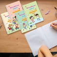 thumbnail image 4 of Ovzne French German Arabic Spanish Foreign English Character Practice Pads Children's Character Practice Stickers Disappearable On Clearance, 4 of 5