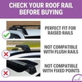 thumbnail image 4 of ERKUL Roof Rack Cross Bars for Subaru Forester 2014-2019 | Anti-Theft Lock Aluminum Crossbars for Rooftop, Cargo Carrier, Luggage, Kayak, Canoe, Bike | Silver, 4 of 7