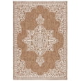 thumbnail image 2 of SAFAVIEH Beach House Hubert Medallion Indoor/Outdoor Area Rug, Brown/Ivory, 8' x 10', 2 of 16