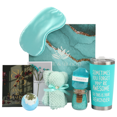 thumbnail image 1 of Calm & Bloom Deluxe – Coffret-Cadeau Spa Sarcelle avec Ourson-Serviette, 1 of 4
