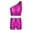 Rose, variant on MSemis Girls Metallic 2Pcs Ballet Dance Outfit Gymnastics Crop Top Shorts Set,Sizes 5-10 Silver 9-10