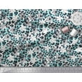 thumbnail image 2 of Soimoi Green Poly Georgette Fabric Floral & Leopard Animal Skin Fabric Prints By Yard 42 Inch Wide, 2 of 3