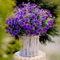 thumbnail image 1 of Violet Simulation Flower Wall Decor, Artificial Faux Floral Ornament for Home Living Room Bedroom Office, Low Maintenance Simulated Plants Greenery Decoration, 1 of 1