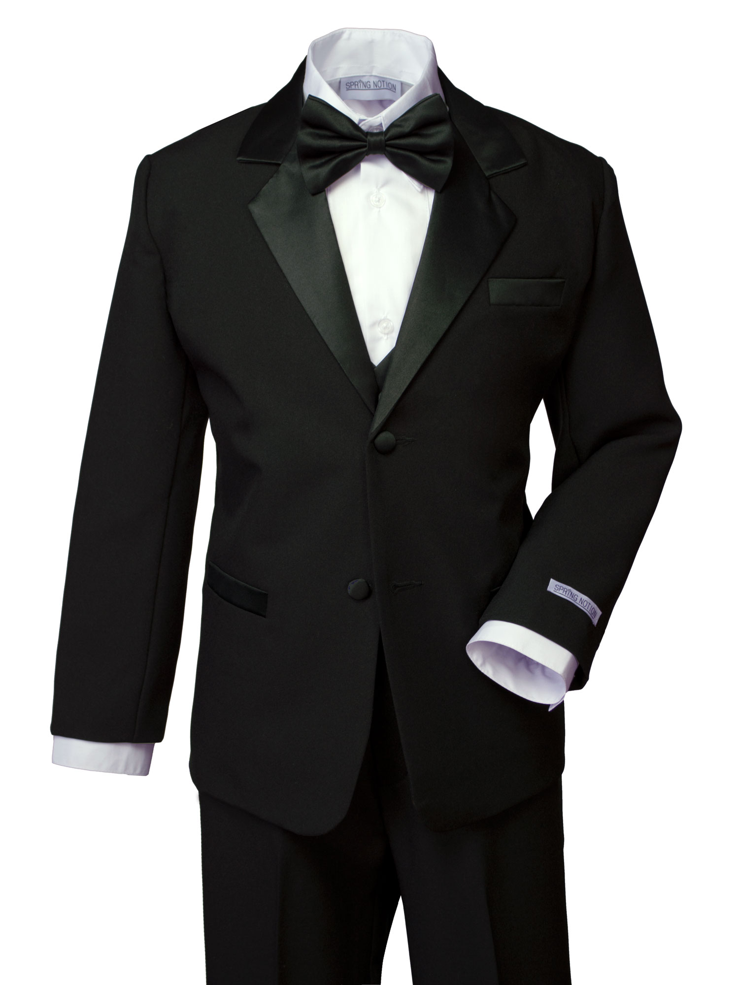 Modern Fit Toddler Tuxedo for Wedding and Communion Little Gents Boys Tuxedo Suit