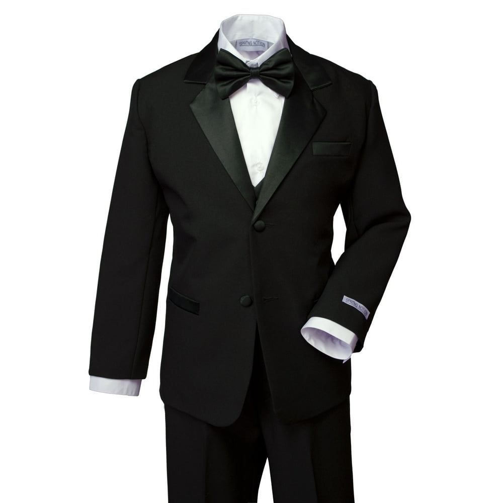 Adidas - Spring Notion Boys' Classic Fit Tuxedo Set Black - Walmart.com ...