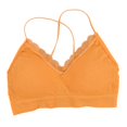 thumbnail image 3 of Neck Bralette Push up acolchada Ropa interior naranja Yuyangstore Top de tirantes tipo bralette con relleno para mujer, 3 of 8