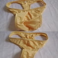 thumbnail image 4 of Tanga sexy de seda helada, ultrafino, para playa y piscina. Albaricoque, 4 of 9