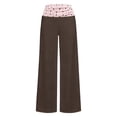 thumbnail image 5 of Xyant Tween Girls Sweatpants Wide Leg High Waist Sweat Polka Dots Pants for Girls,Size 7-8 Years, 5 of 6