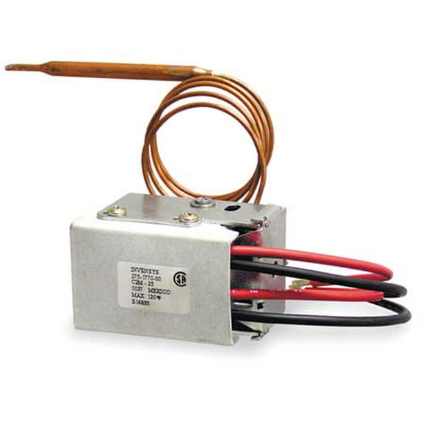 QMARK 3UH14 Electric Baseboard Heater Thermostat, 2 Poles, Natural Gray