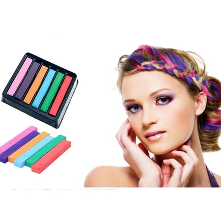 Good-Quality Washable Temporary Hair Chalk Great For Party (6 Color) - 1 UNIT