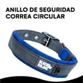 thumbnail image 3 of Collar para Perros Black Rhino, Neopreno Acolchado, Costuras reflectantes, Ajustable, XL (Azul/Gris) azul M, 3 of 7