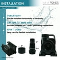 thumbnail image 7 of Half Off Ponds Aqua Pulse Submersible Pond Pump for Waterfalls, 14800 GPH, 1.75 HP, 100 ft Cord, 7 of 7