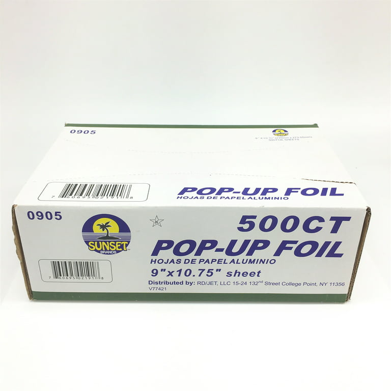 500 Ct. Pop Up Foil Sheets – Coastline Enterprise