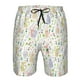 thumbnail image 3 of Balery Flower Rabbit Traje de Baño Estilo Hawaiano para Hombre, Shorts de Secado Rápido con Bolsillos-Small, 3 of 6