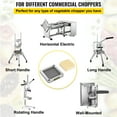 thumbnail image 6 of VEVOR Replacement Chopper Blade, 3/8 inch, 3 PCS French Fry Blade Assembly with 6 Extra Knives, Stainless Steel Dicer Parts and Push Block for Cutting Potatoe, 6 of 9
