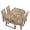Beige Leopard Pattern, variant on TSOVTHRID Vintage Cherry Blossom Print Rectangle Tablecloth Chair Cover Set 5-Piece Table Covers Table Cloth Stretch Washable Chair Cover for Kitchen Dining Room Decoration