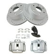 thumbnail image 2 of TRQ Rear Ceramic Pads Performance Drilled Slotted Zinc Coated Rotors & Calipers, 2 of 8