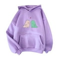 thumbnail image 1 of CEHVOM Pull à Capuche Automne Hiver pour Femmes Chandail en Molleton Décontracté à Capuche Sport Extérieur Chaud, 1 of 3