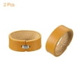 thumbnail image 3 of 2Pack Leather Belt Loop Keepers 10cm Girth Belt Strap Ring Buckle (Yellow), 3 of 6