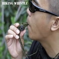 thumbnail image 3 of Emergency Whistle with Lanyard, Multi-Functional 3 in1 Survival Gear Compass Thermometer for Outdoor Camping Hiking, 3 of 6