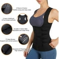 thumbnail image 5 of FITVALEN Women's Workout Waist Trainer Vest Body Shaper with Adjustable Belts Underbust Corset Neoprene Sauna Sweat Suit, 5 of 7