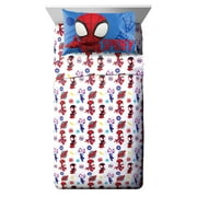 Marvel Team Spidey 4-Piece Toddler/Crib Kids Bed Set – Spidey & His Amazing Friends Bedding