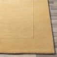 thumbnail image 4 of BoutiqueRugs Mustard Collection Hampden Boho Hand Tufted Wool Natural Fiber Soft Area Rug - Minimalist Geometric Bordered Solid Color Carpet - Mustard, Dark Yellow - 6' x 9' (6x9), 4 of 14