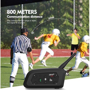 EJEAS V6C Bluetooth Intercom System For 2 People - Wireless Referee/Football Headset