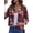 Lagerstroemia Wine, variant on Anygrew Women's Lightweight Cardigan 3/4 Sleeves Open Front Cropped Cardigan Casual Shrugs Bolero for Dress