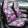 thumbnail image 4 of XYZCANDO Butterflies Cherry Blossoms Car Seat Covers Removable Full Protection Car Front Seat Covers car Front Seats Vans Sets, Soft Breathable SUV Auto, 4 of 10