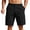 #02 Black 【Mix, Match & Rotate: Stock Up on Daily Colors】, variant on Men's Rayon Nylon Spandex Commuter Cargo Shorts, Button Front Elastic Back Waist Multi 3D Pockets Wrinkle Resistant Cropped Pants for Business Outdoor Daily | TruHer,Army Green L