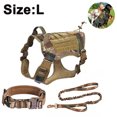 thumbnail image 2 of Arnés para perro, chaleco militar para perro, correa con bolsa y parche, chaleco táctico sin tirones para perro grande, arnés de servicio para perro para entrenamiento de senderismo, 2 of 5