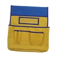 thumbnail image 4 of Organizador de Bolsillo para Silla de Estudiante, con Ranura para Etiqueta de Nombre, Bolsillo Trasero para Silla, Asiento Escolar, Bolsillo de Almace azul y amarillo, 4 of 9