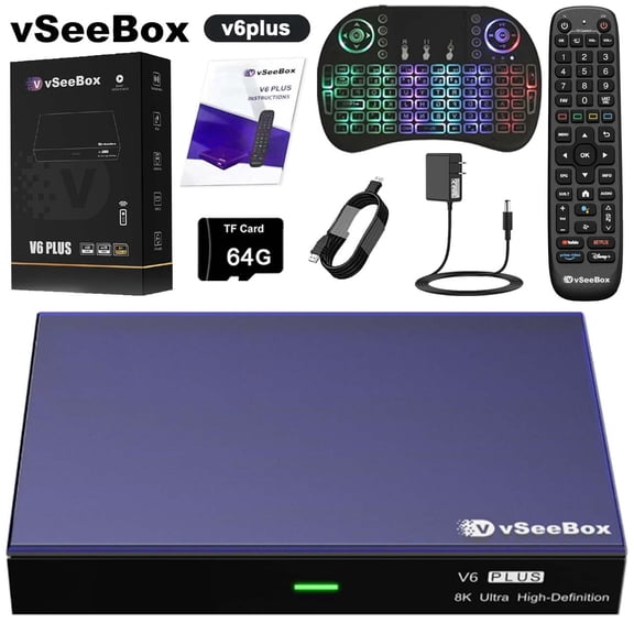 ITAIEEY Vseebox V6 Plus 4GB 64GB, 2026 Newest Version Smart Digital Device for Home Entertainment,6K HD Smart TV Box