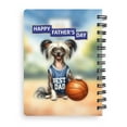 thumbnail image 2 of Happy Father's Day Chinese Crested Playing Basketball with Best Dad Jersey Spiral Bound Journal Dog Lover 5x7in Spiral Notebook - 13006, 2 of 5