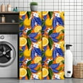 thumbnail image 3 of Peel and Stick Wallpaper Contact Paper Bright Lemon Peel Blue White Yellow Citrus Leaf Floral Orange Slices Self Adhesive and Removable 23.6in x 118in, 3 of 8