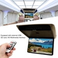 thumbnail image 4 of Flip Down Multimedia Player, 16 Color LED Strips 15.6in Car Overhead Player 170 Unfolded Angle  for Commercial Vehicles Beige, 4 of 7