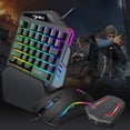 thumbnail image 4 of HXSJ A869 Ratón ergonómico para juegos RGB con cable V100 35 teclas Teclado para juegos HXSJ Combo, 4 of 6