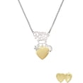 thumbnail image 2 of Delight Jewelry Goldtone Heart Locket - Silvertone Dream Big Pendant Necklace, 25", 2 of 4