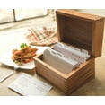 thumbnail image 4 of Ironwood Gourmet Recipe Box, Acacia Wood, 4 of 9