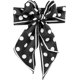 thumbnail image 1 of 2 pañuelos de cuello de lunares blancos y negros para mujer, de satén de seda, para bolso, largos y finos, de seda, para la cabeza., 1 of 7