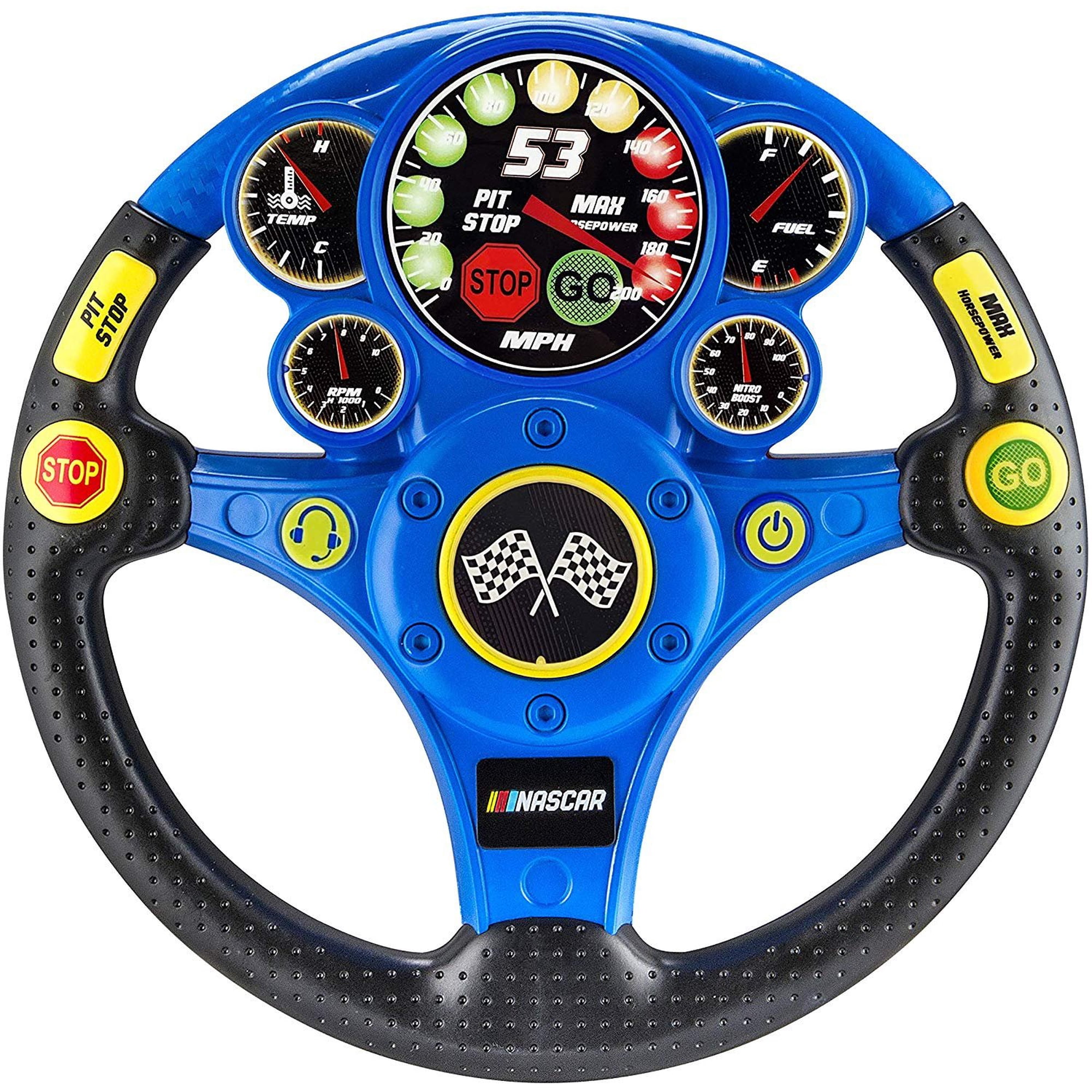 NASCAR Racing Wheel Rev N Roll Steering Wheel for Kids Toys, Boy Games  Sound Effects Light Up Display Ages 3 Up Toddlers | Walmart Canada
