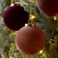 thumbnail image 5 of 9 piezas de bolas navideñas de lujo de 8 cm con luz, adornos flocados para árbol de Navidad, decoración para fiestas, colgante de esferas navideñas de Año Nuevo, 5 of 5