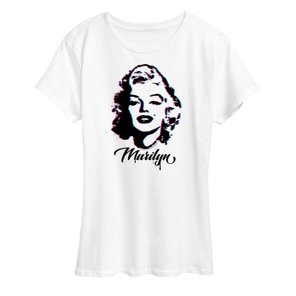 Marilyn Monroe - Paint Splatter Short Sleeve Graphic T-Shirt