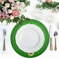 thumbnail image 5 of Coolnut St. Patrick's Day Clover Round PVC Placemats 6 PCS, Non-Slip Heat Resistant Table Mat Kitchen Dining Table Plate Mat, 15.4inch108 Home Decor Gifts, 5 of 7